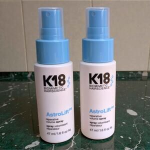 New 2 PC K18 AstroLift Reparative Volume Spray 1.6oz Peptide Bond Builder Hair
